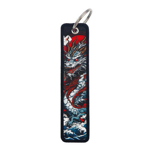 Cool Dragon Embroidery Key Fobs