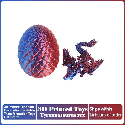 3D Printed Dragon with Movable Wings โ Office Desk Accessory & Creative Home Decor