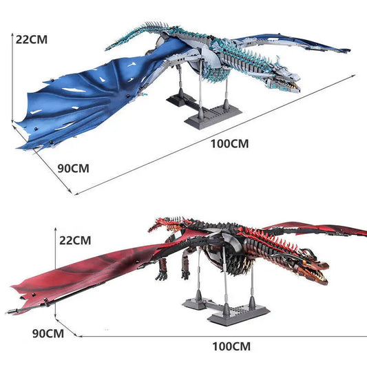Movie Series Drogon & Viserion Dragon Building Blocks